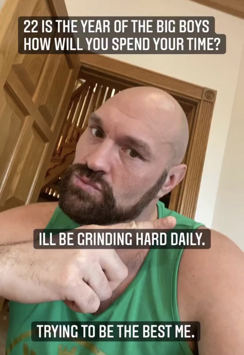 Tyson_Fury's tweet photo. 22 is the year of the big boys. https://t.co/SdTOn8FBio