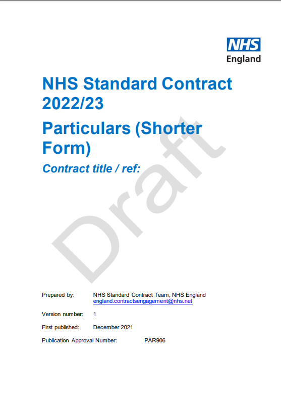 western4uk's tweet photo. NHS Standard Contract 2022/23: Particulars (Shorter Form) – NHS England and NHS Improvement
#greylit #greyliterature #nglc
#contracts #commissioning
https://t.co/2AGiqHBsd6 https://t.co/w4hViFEvPc
