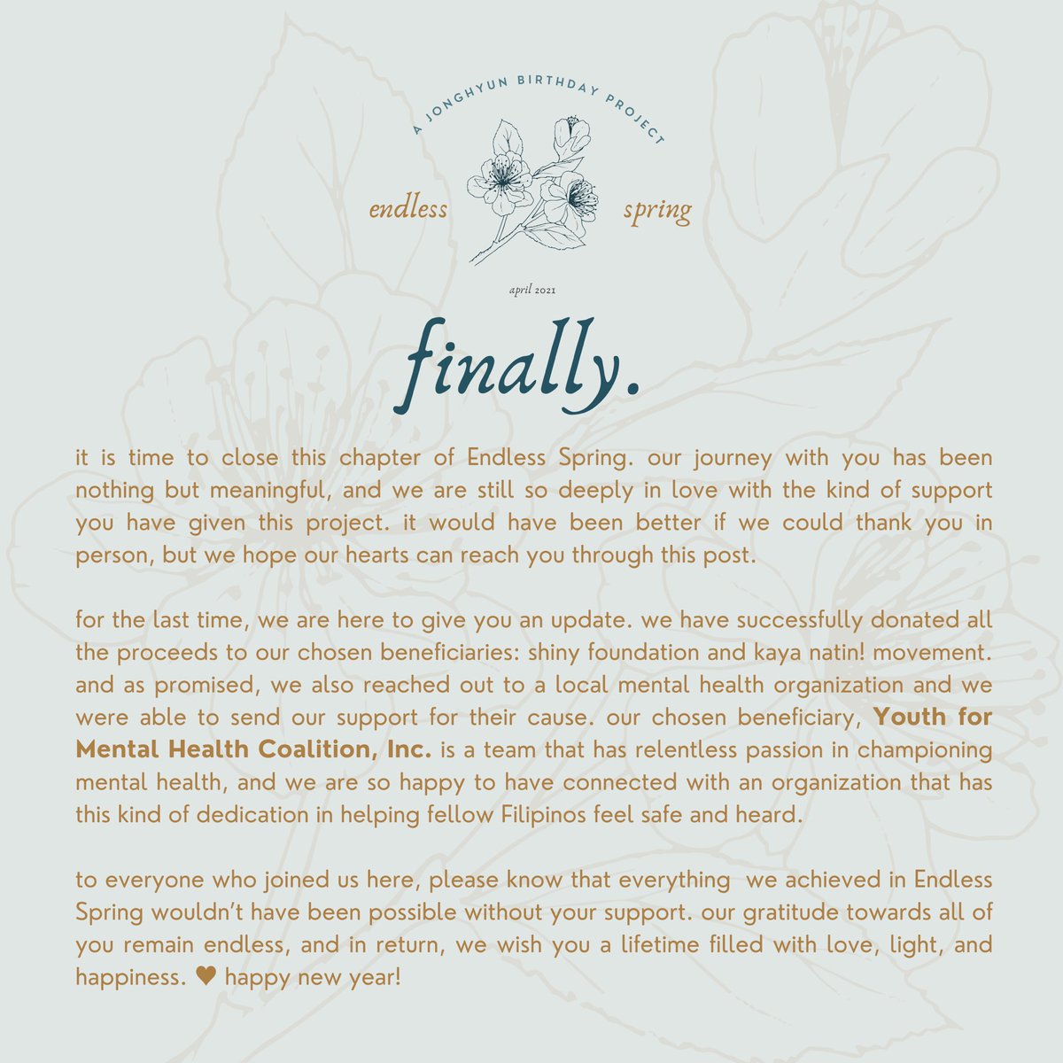springendless's tweet photo. Happy first day of the year, everyone. 🤍 I am thankful to all of you. 

𝑈𝑛𝑡𝑖𝑙 𝑤𝑒 𝑚𝑒𝑒𝑡 𝑎𝑔𝑎𝑖𝑛. ✨ https://t.co/vwyLu23SWo