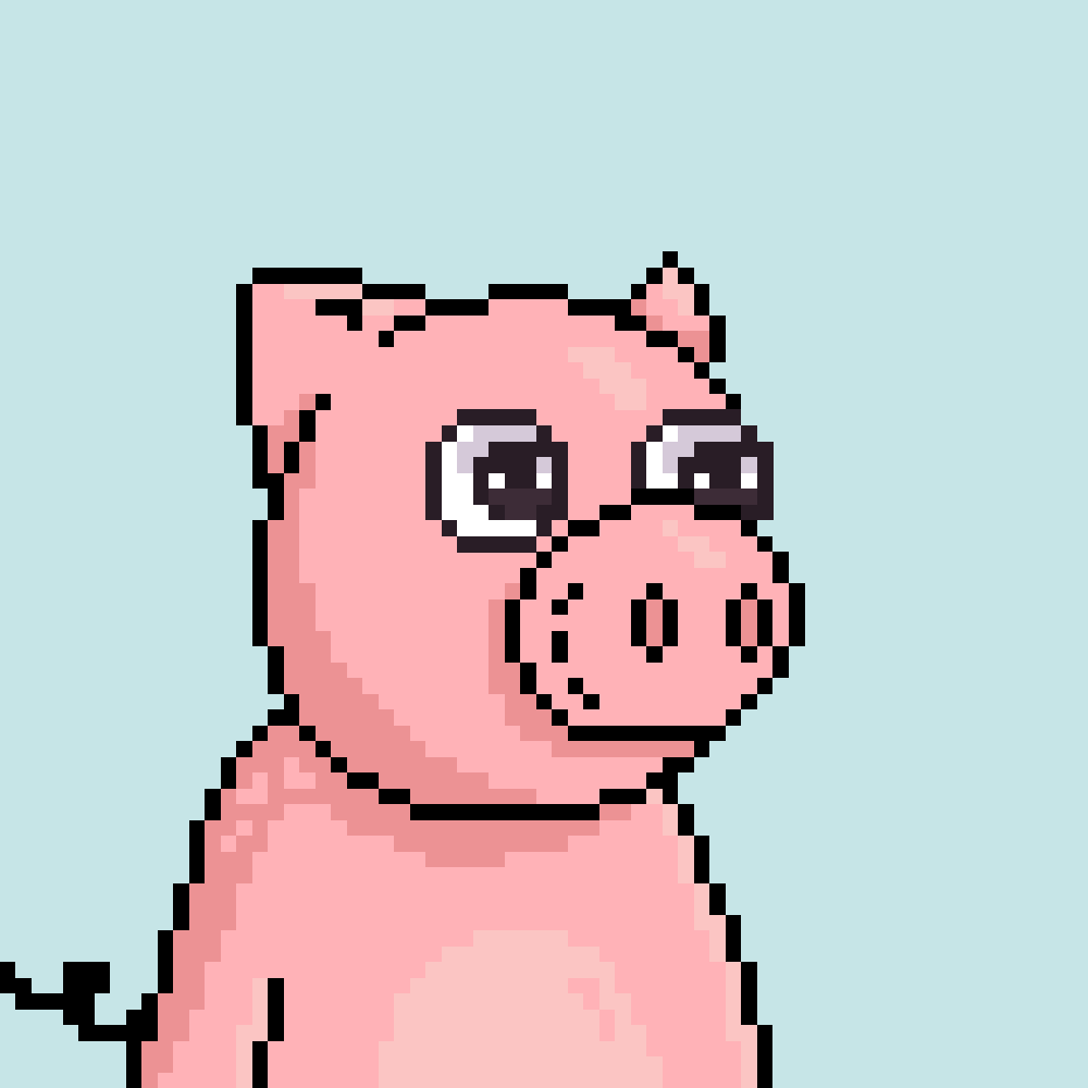 Crypto_Pigz's tweet photo. 1,000 Crypto Pigz roaming the metaverse #nft #nftcollection #NFTCommunity #NFTartist https://t.co/Y56bYCKA4H