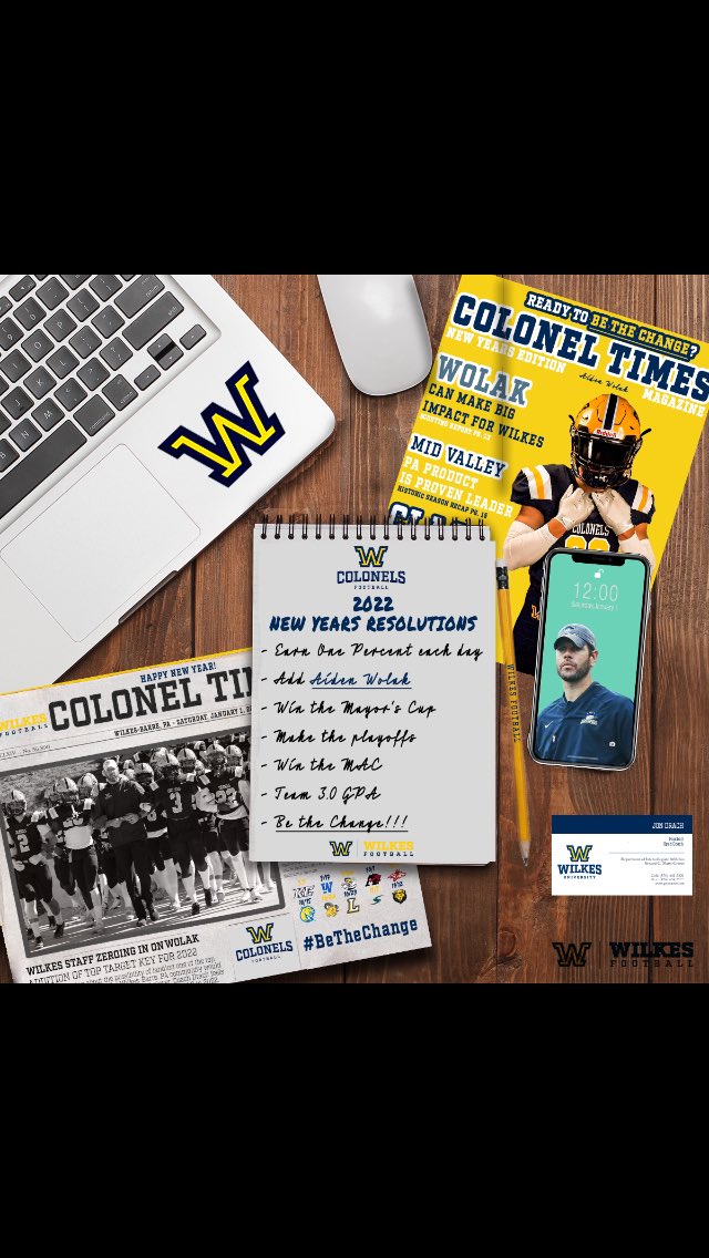 Thanks <a href="/WilkesFootball/">Wilkes Football</a> for reaching out and for the edit 💙💛 #BeTheChange
