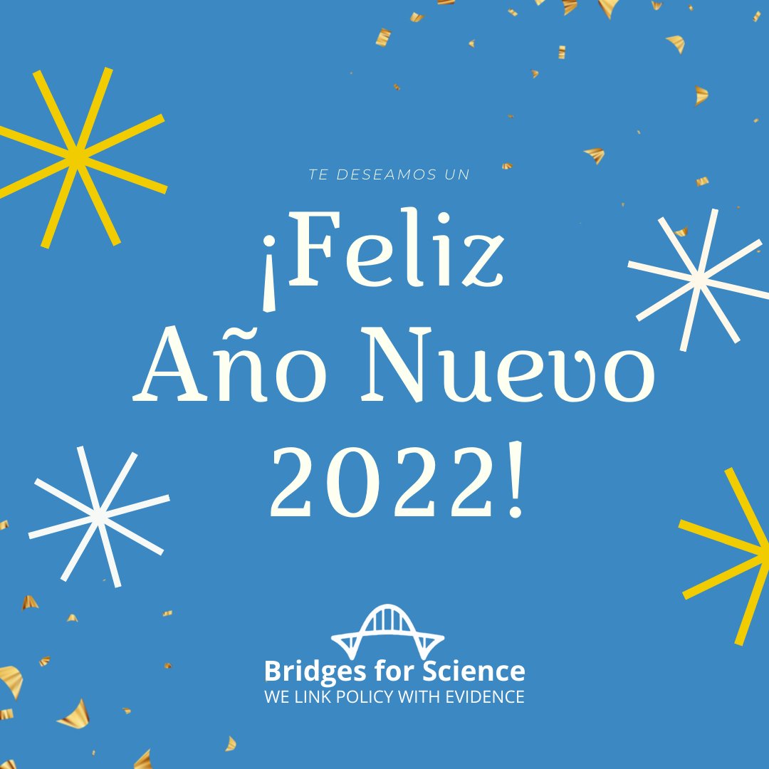 #HappyNewYear 🥳¡Te deseamos un excelente inicio de año! 🥂
Gracias por habernos acompañado en el 2021 y por ser parte de la comunidad que crea #PuentesparalaCiencia 🧪 
✨Deseamos tengas muchos éxitos y alegrías en este 2022, ¡arranquemos con toda la energía!⚡️