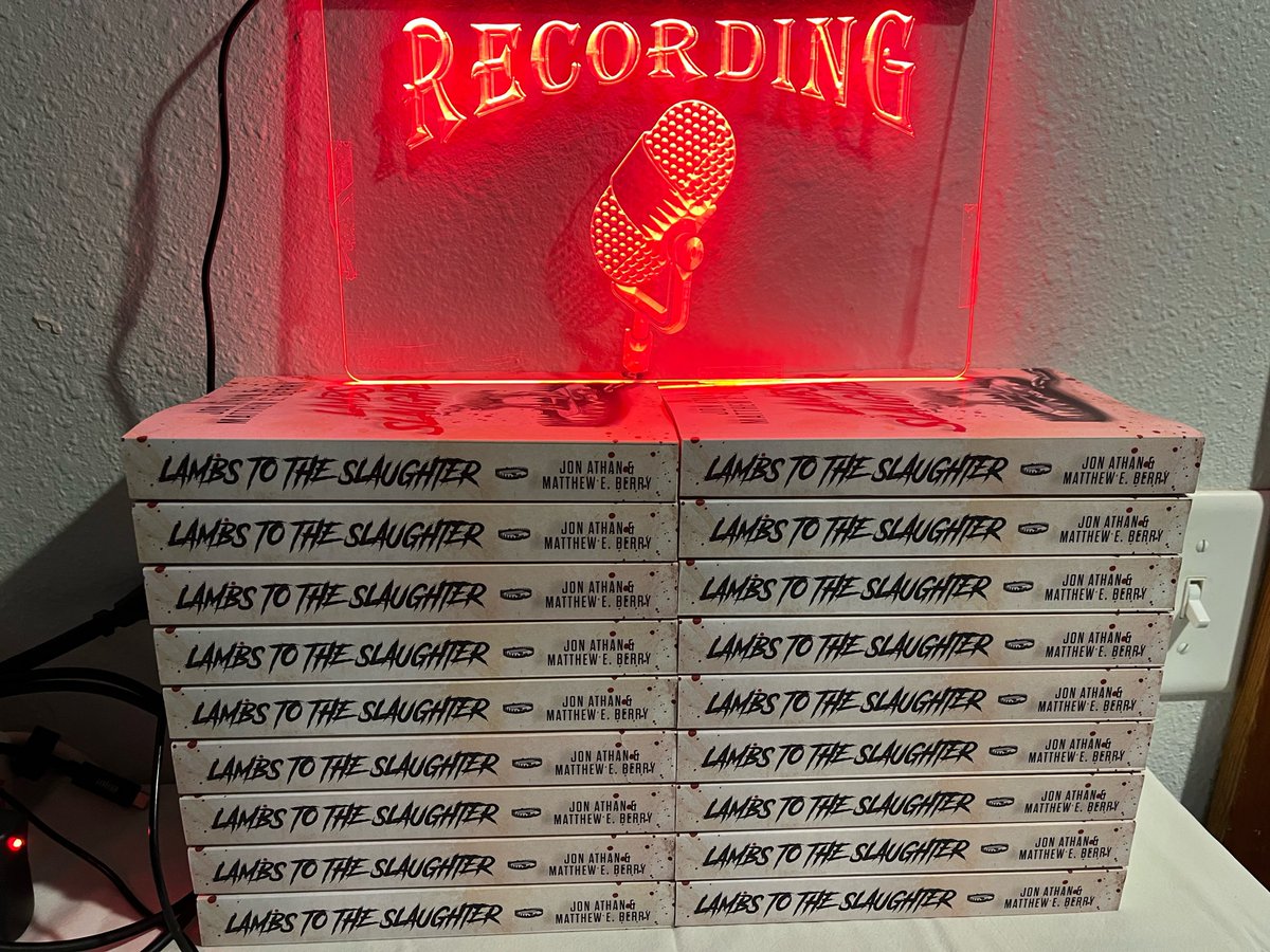 Guess what book I am starting the NEW YEAR recording! Yep: Lambs to the Slaughter- The book I co-wrote with the amazingly talented Jon Athan! I look forward to bringing you the audio version of this brutal and gory horror! You can read it here:amazon.com/Lambs-Slaughte…
