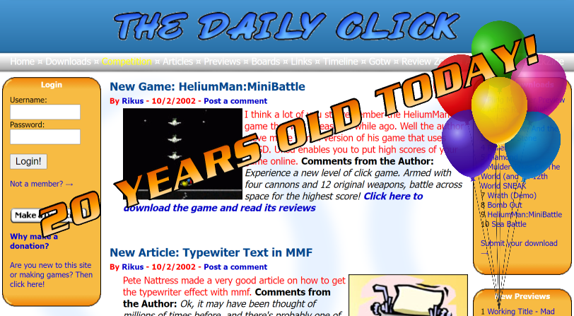 The daily click tweet media