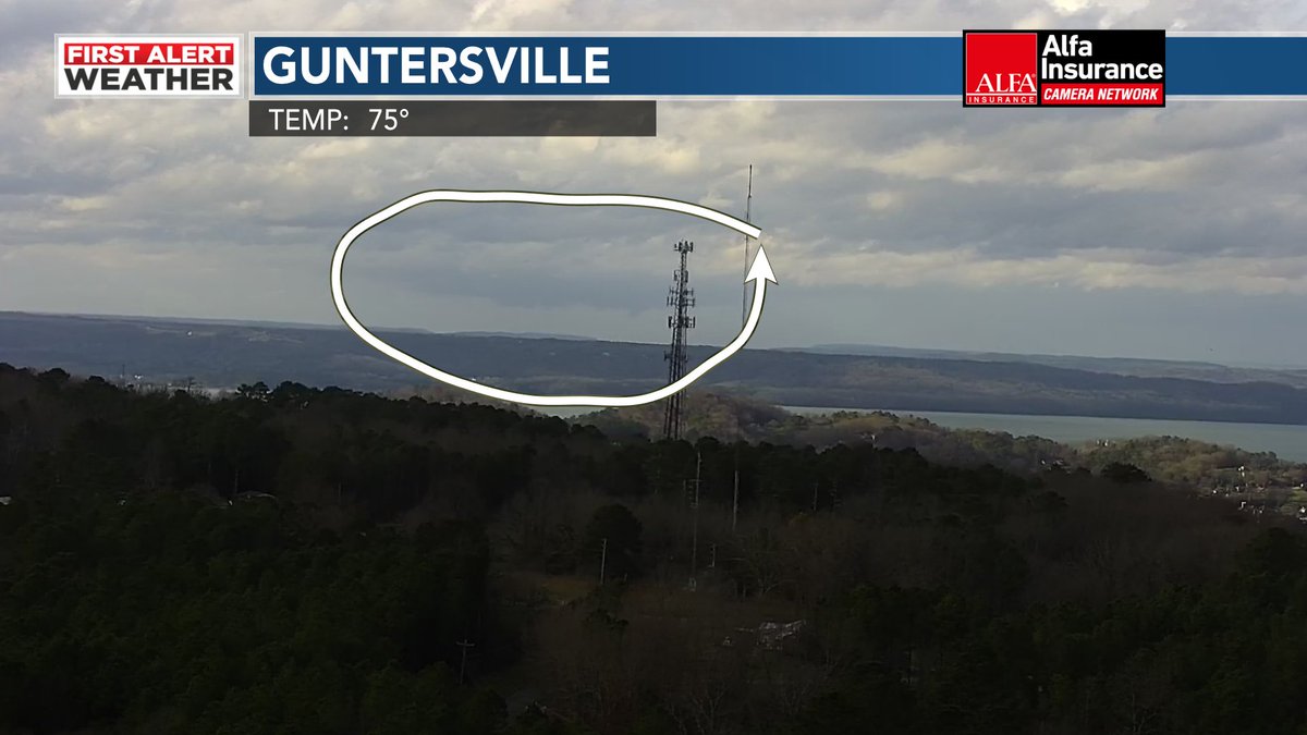 wxSpinner89's tweet image. Elevated wall cloud on the storm over southern Madison county. #ALwx #TNwx #WAFF48