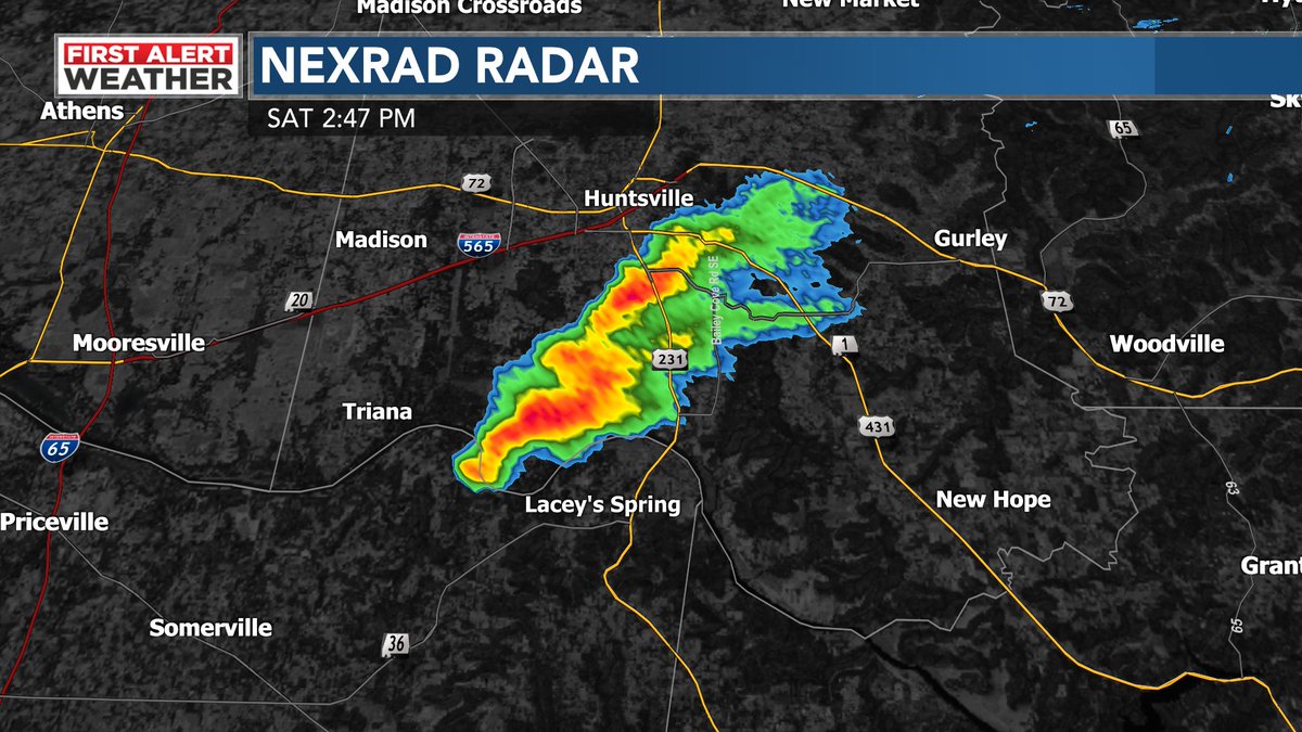 wxSpinner89's tweet image. Elevated wall cloud on the storm over southern Madison county. #ALwx #TNwx #WAFF48