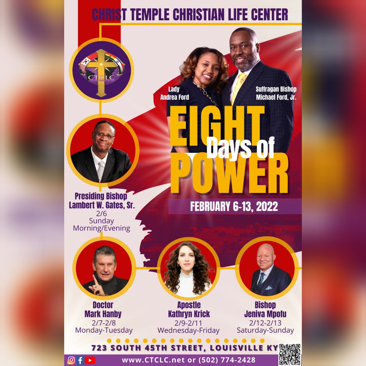 _ctclc's tweet image. EVENT: 8 Days of Power!
February 6-13, 2022 COMING SOON! Stay tuned! #ctclc #ctclcWelcomesYou #8DaysofPower #ComingSoon #WeAreTheChurch #HaveuShared2day