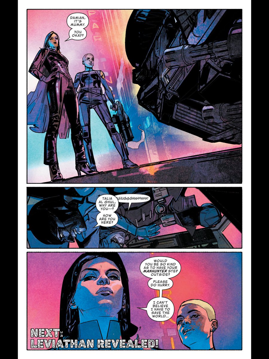trojanscooter's tweet photo. 🗣 LETS GO TALIA!!!! - #dccomics Event Leviathan #5 #Silencer #DamianWayne #BruceWayne #TaliaAlGhul #Batman #Robin #EventLeviathan https://t.co/YmapwM5x2l