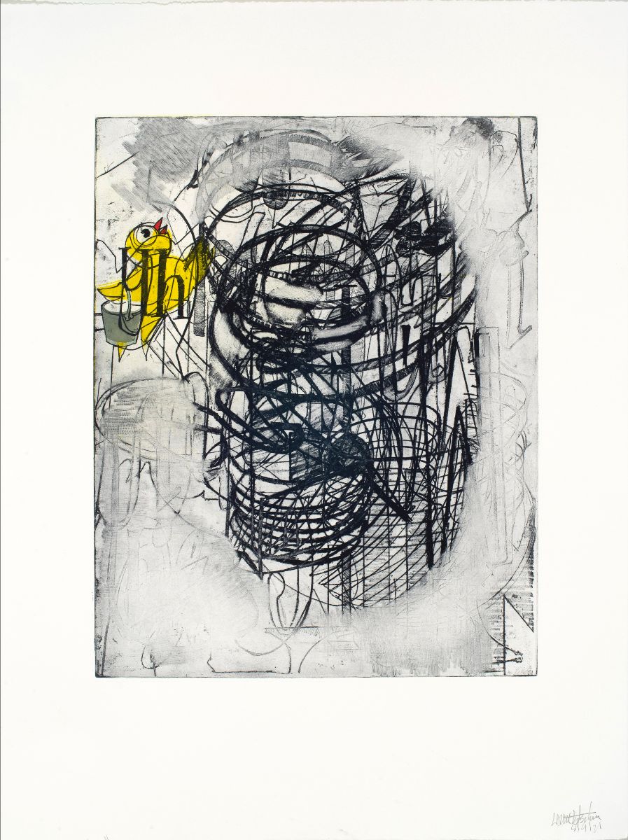 Hello 2022 &amp; Goodbye 2021! - mailchi.mp/flatbedpress.c… is thrilled to announce the distribution of our annual 2021 subscription print, Lance Letscher’s “Therapy Bird!"   “Therapy Bird” was created with the support of the  Flatbed Friends-Kollwitz Circle.