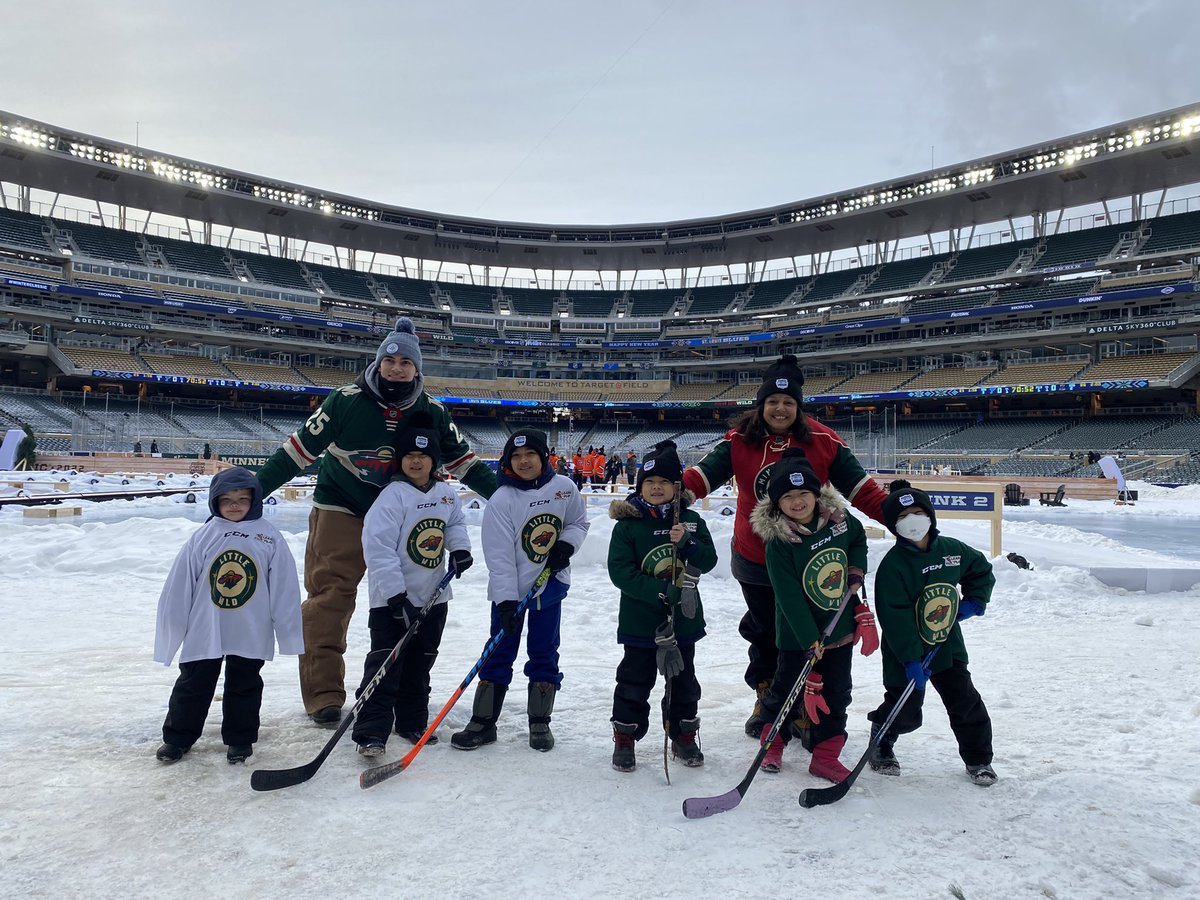So excited to be at #WinterClassic with <a href="/mnwild/">Minnesota Wild</a> #Hockeyisforme program! We will be welcoming Wild players onto the ice! #mnwild