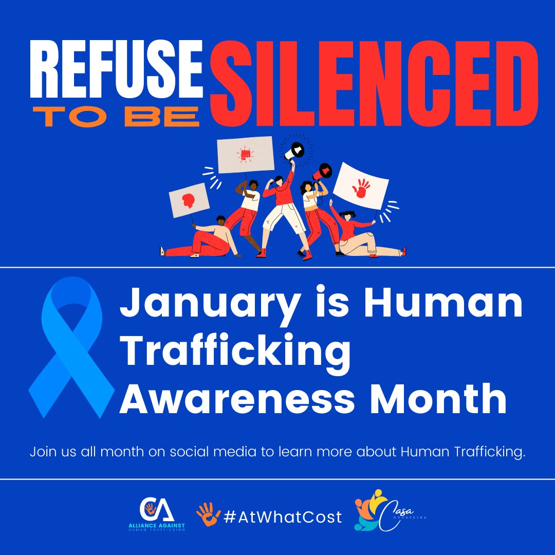 Join us as we come together to stand against #humantrafficking. Together, we are building a movement to help educate each other about the danger of human trafficking, how you can spot the signs, and how do something about it.  Will you join us? #AtWhatCost @CA_AAHT