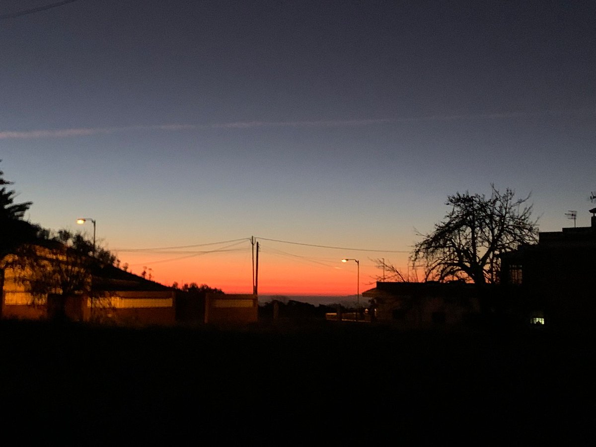 El atardecer del primer día.