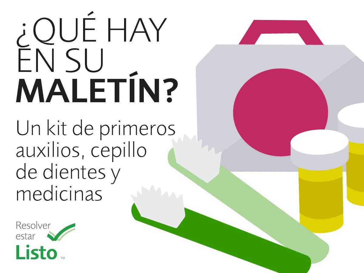 AHORA es cuando debemos prepararnos y estar listos para el Nuevo Año, ya que podemos enfrentar emergencias y desastres en cualquier época del año y NO solo durante la temporada de huracanes. ¡Prepare su “Go Kit” AHORA! Más: bit.ly/GoKit2020 #ListosParaResolver