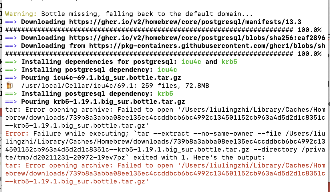 copperTuxys's tweet photo. @ehmatthes Someone told me install PostgreSQL yesterday, but 
also shows some errors 😅 https://t.co/GZPI2rlFpE