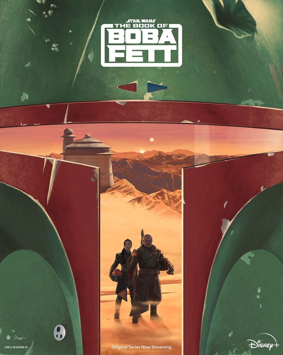 New official #TheBookOfBobaFett poster

Art by Liza Shumska (<a href="/Liza_Shumska/">kino_maniac</a>), shared by the show's social channels today

This is the fifth in a series done via The Poster Posse agency