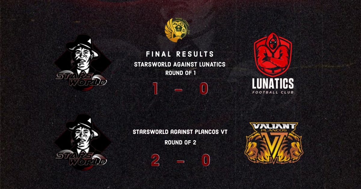 Final Results.
#StarsWorld 
🏆| @PGS_KSA