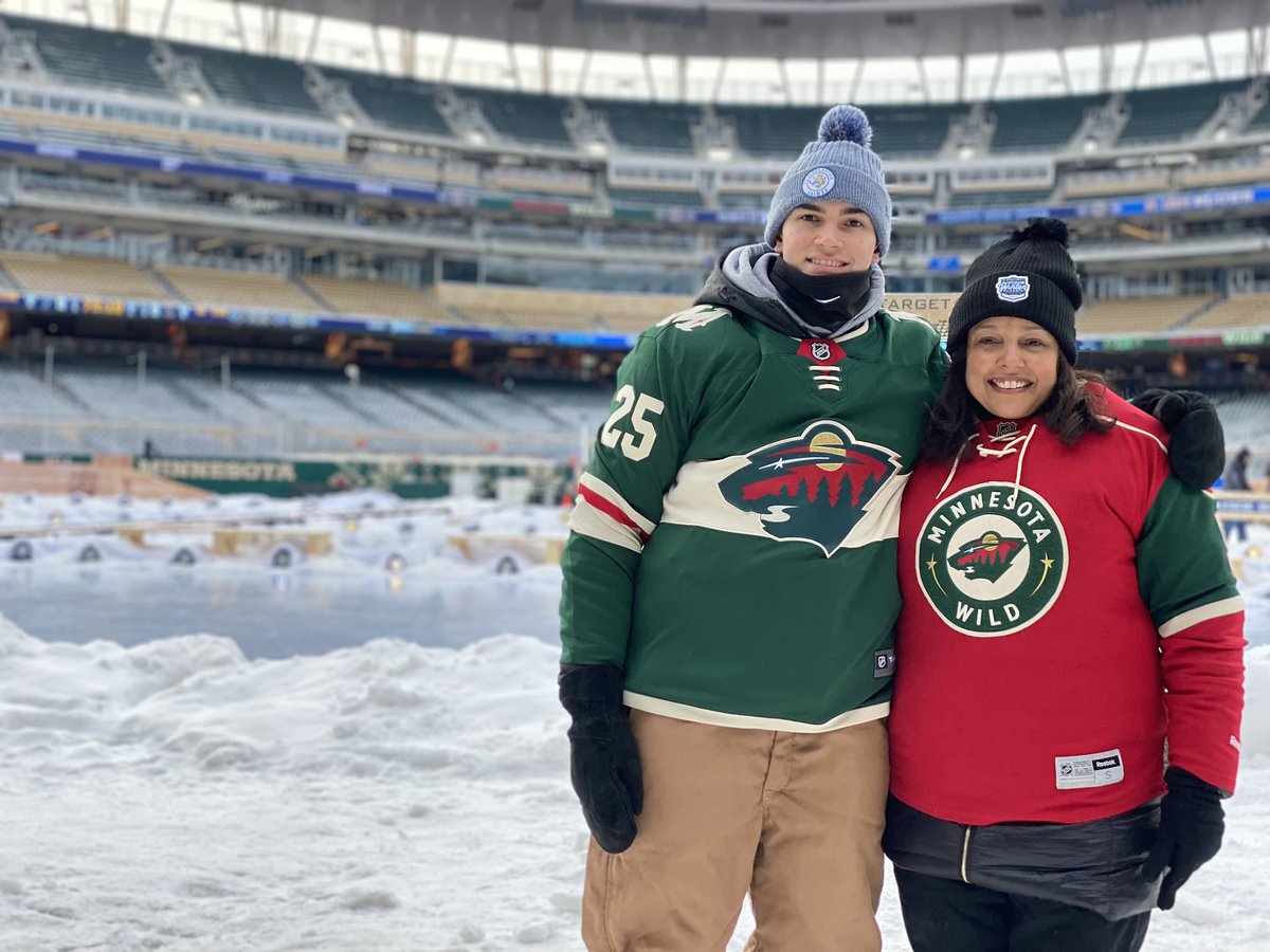 Once in a lifetime moment with my hockey boy. <a href="/Jack_Branby/">Jack Branby</a> #mnwild #WinterClassic