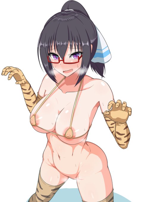 うちのこのトラ柄ビキニをかいてたはずでした 