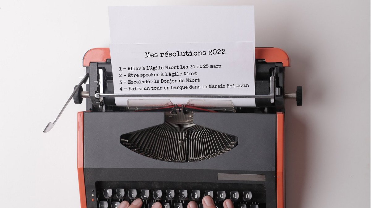 Agile Niort (@agileniort) on Twitter photo Toute l’équipe d’Agile Niort vous souhaite une merveilleuse année 2022 ! Nous espérons que vous avez de très belles résolutions !
PS : si votre résolution est d’être speaker à l’Agile Niort, le CFP est encore ouvert pendant 5 jours ! Toute l’équipe d’Agile Niort vous souhaite une merveilleuse année 2022 ! Nous espérons que vous avez de très belles résolutions !
PS : si votre résolution est d’être speaker à l’Agile Niort, le CFP est encore ouvert pendant 5 jours !