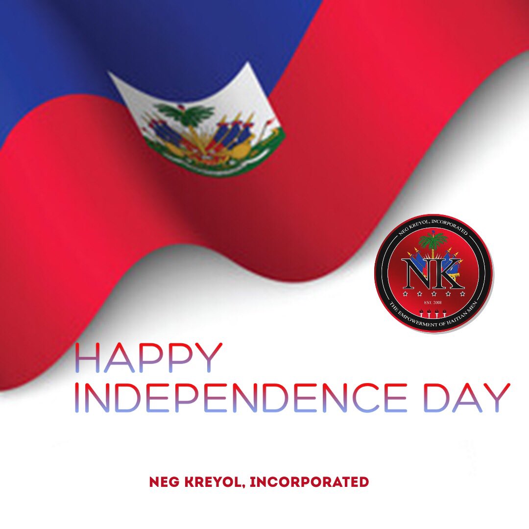 FAUNegKreyol's tweet photo. Happy New Year &amp; Happy Independence Day🇭🇹 As we celebrate the beginning of a new year, the Haitian community also celebrates the independence of our home nation, Haiti! Becoming the 1st independent black republic in 1804, today marks the 218th years of our country’s independence! https://t.co/UytWKQWD2W
