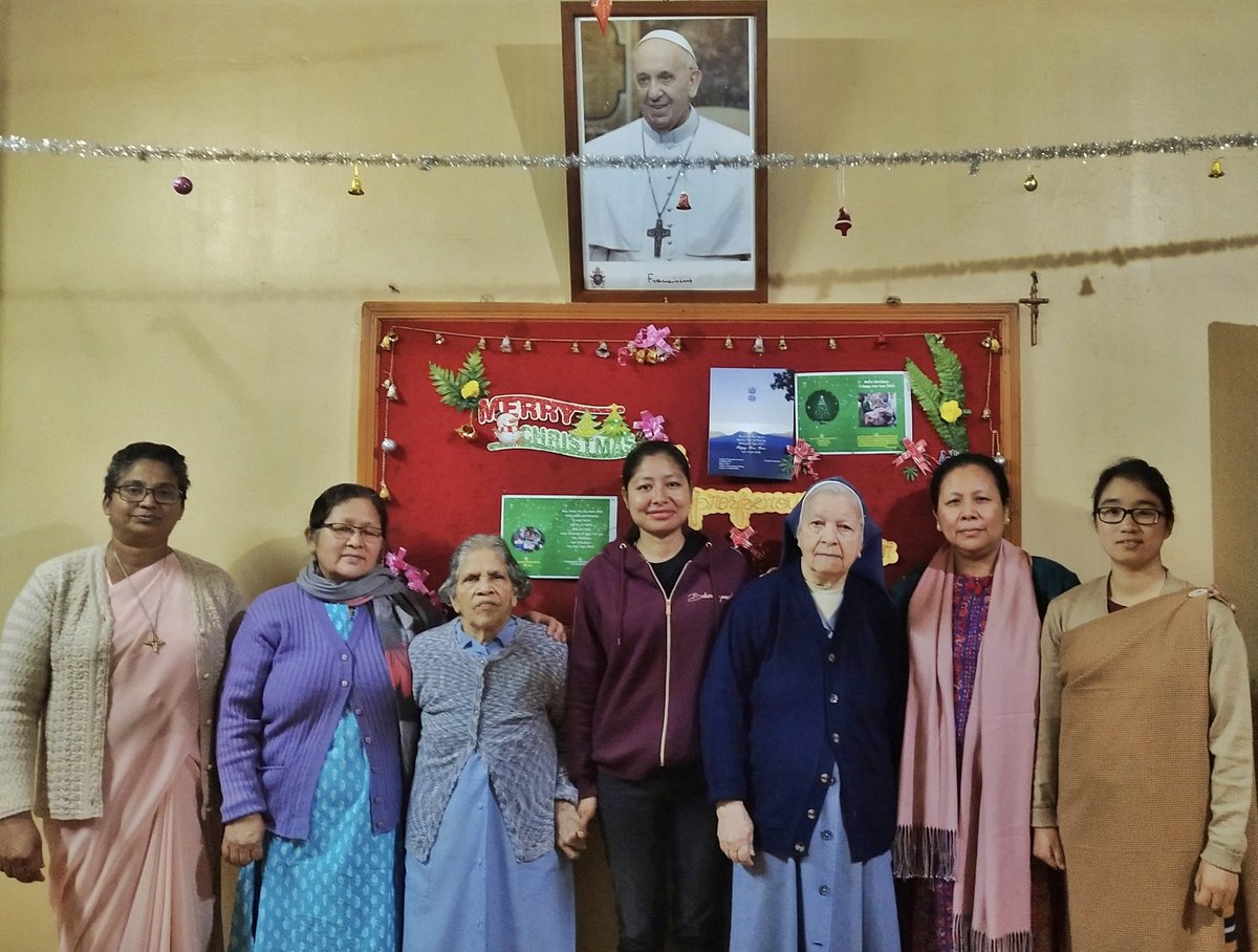 💫💫 My first day of 2022. With my aunties and my teachers and sister superior at St. Agnes' High School, Haflong. They have lots of wise stories to tell.
