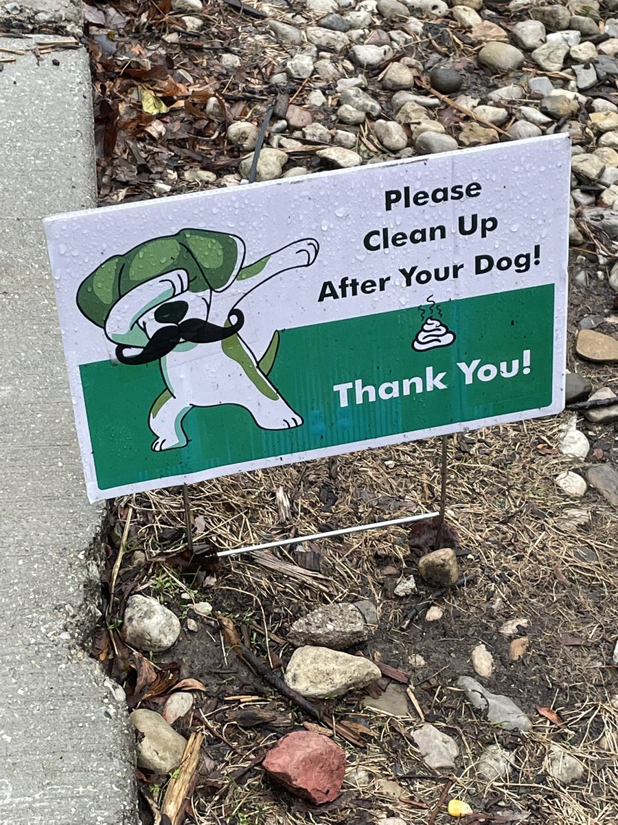 iBTillman's tweet photo. HOA: we need to do something about all the dog poop in the neighborhood

me: not sure people really pay attention to the signs 

HOA: oh they’ll pay attention to THIS sign https://t.co/RmNubzTDIB