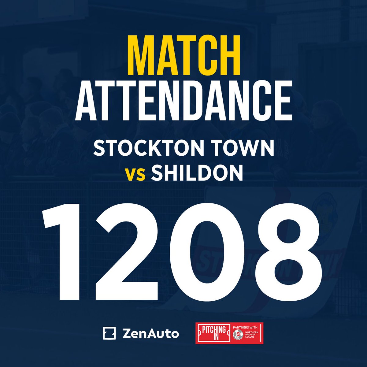stockton_townfc's tweet image. 🤩 We are delighted to confirm that today's matchday attendance is a 𝗥𝗘𝗖𝗢𝗥𝗗 𝗕𝗥𝗘𝗔𝗞𝗜𝗡𝗚 𝟭𝟮𝟬𝟴, which is our highest league attendance in the club's history.

Thank you to everyone for their incredible support.

#UTA⚓️ #NonLeague #NorthernPremierLeague