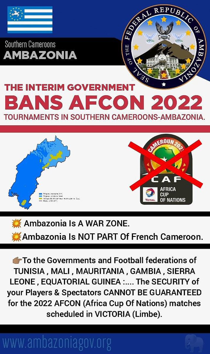 vicky_824's tweet photo. How do you play #AFCON2022 #Football games in #Ambazonia with blood shed all over the streets from #Cameroon #Military. Do the players know that women &amp; children are killed as they plan to play. HELP #StopAmbazoniaGenocide #NoFootball in war zone
 @FIFAcom
@MailSport @LFC 😭👇🏾 https://t.co/uBReTIZBRC