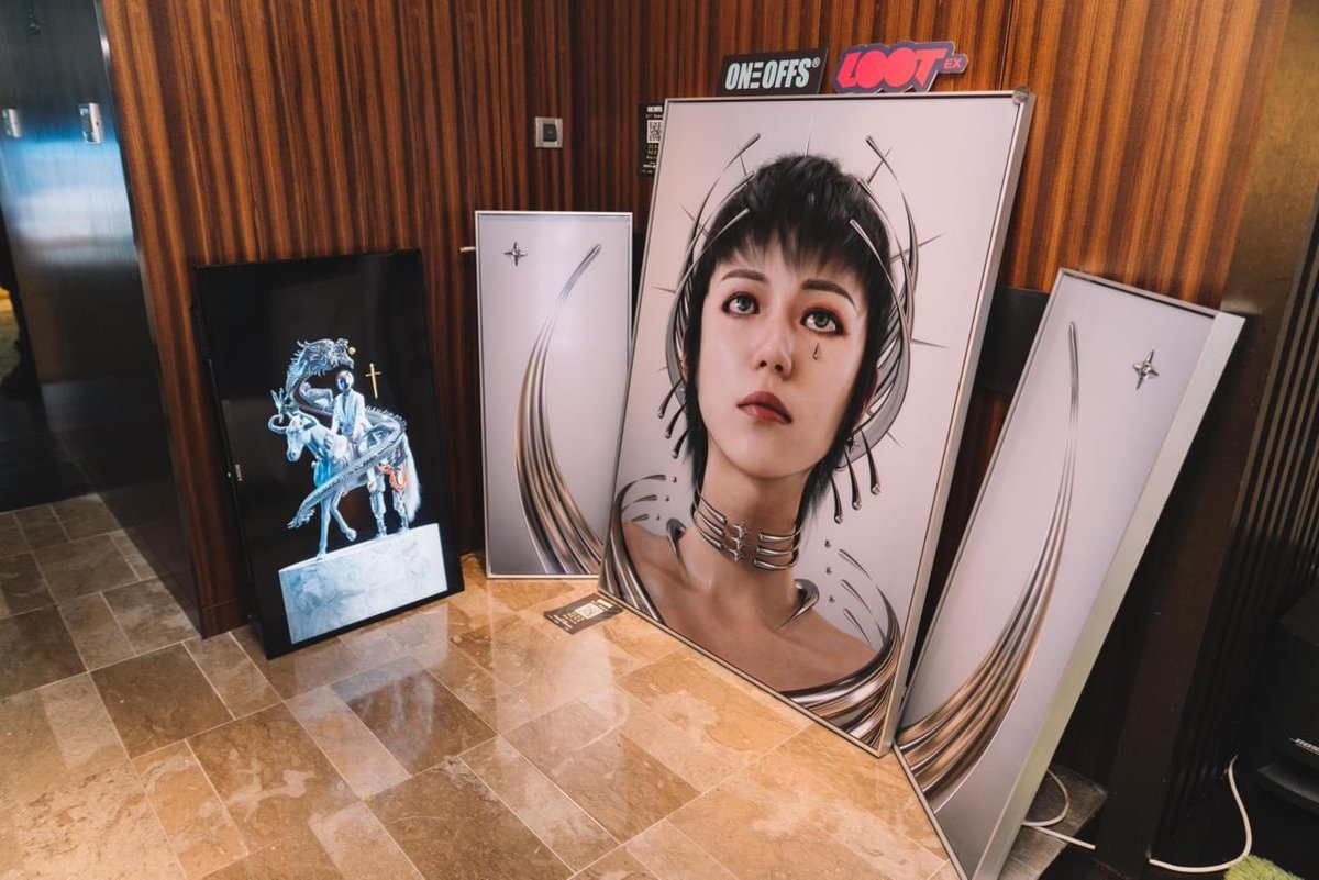 ChimeraGlobalio's tweet photo. Lootex, a Chimera Global portfolio, just concluded its exhibition at the OneOffs International NFT Art Fair featuring hundreds of artists across 20 countries. #Lootex #NFT #Crypto https://t.co/UkA234CHl8