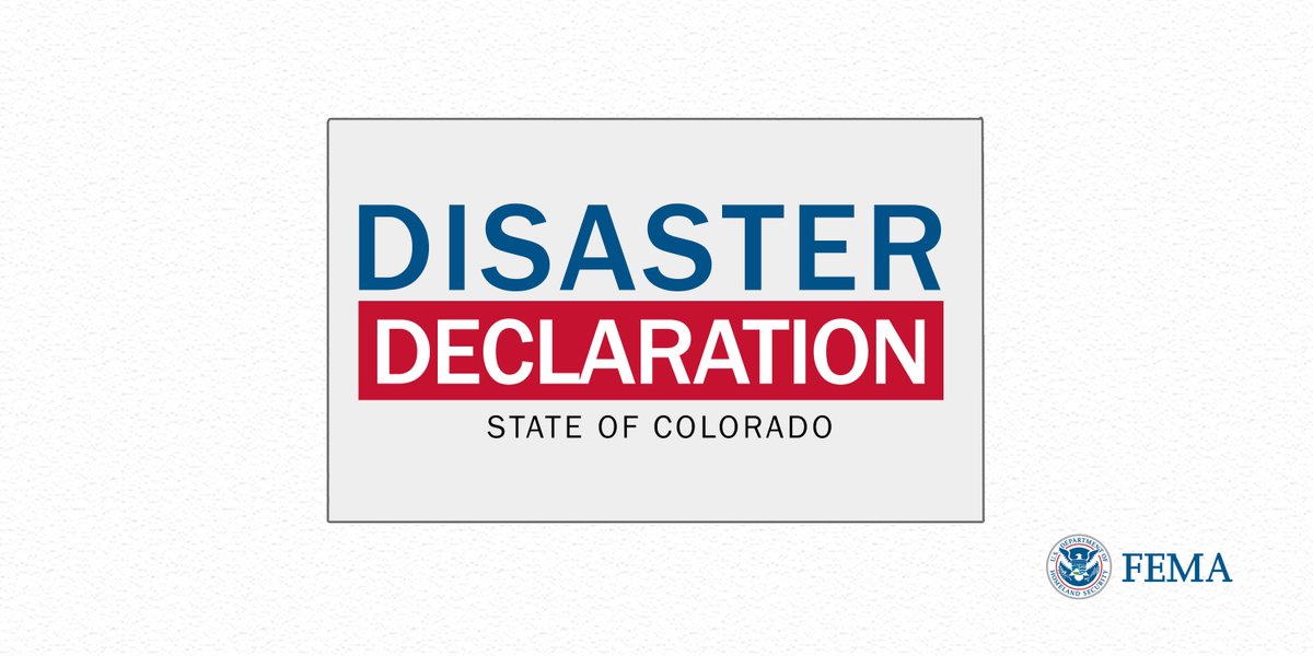 FEMA announced that federal disaster assistance has been made available to the state of Colorado to supplement state and local recovery efforts in the areas affected by wildfires and straight-line winds beginning on Dec. 30, 2021 and continuing.

fema.gov/press-release/…