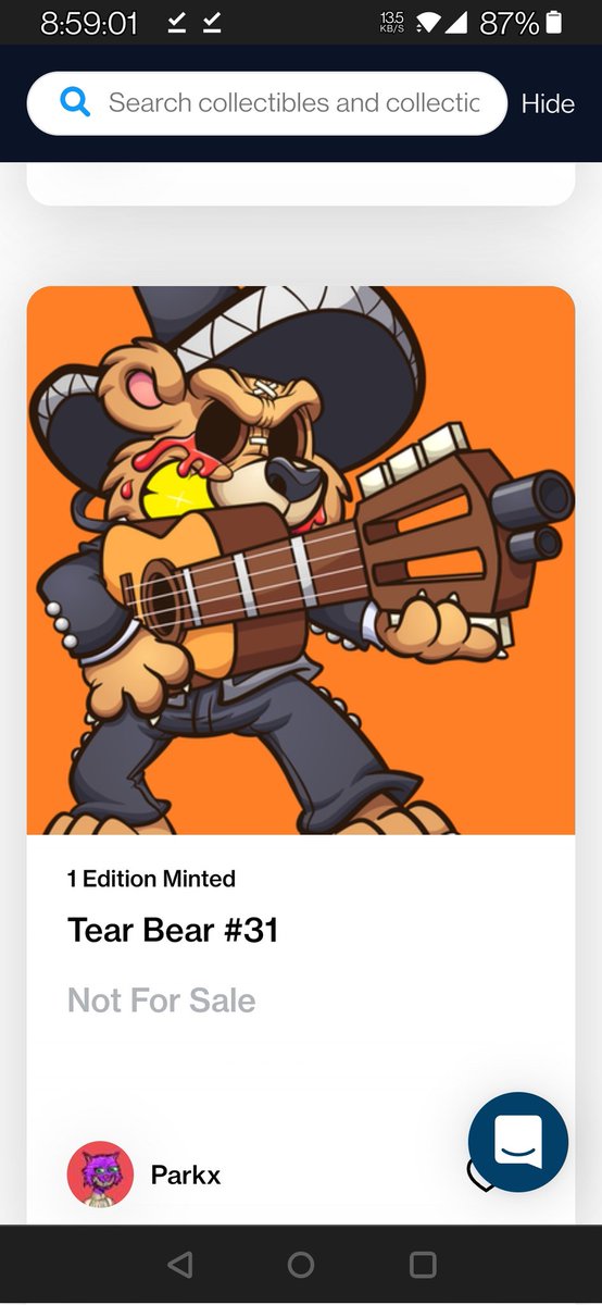 <a href="/Moon20257/">Loaded0x 🚀🌕</a> @tearbearz  I've been trying to get another one but they keep flying once they hit the platform. Love the work