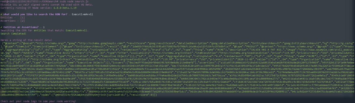 CloudCosmi's tweet photo. Here are screenies of some basic scripts I wrote that use the new dkg-client beta from 
@origin_trail / Try them on your beta node: https://t.co/DJld6VXfBw https://t.co/fN5dmIGucI