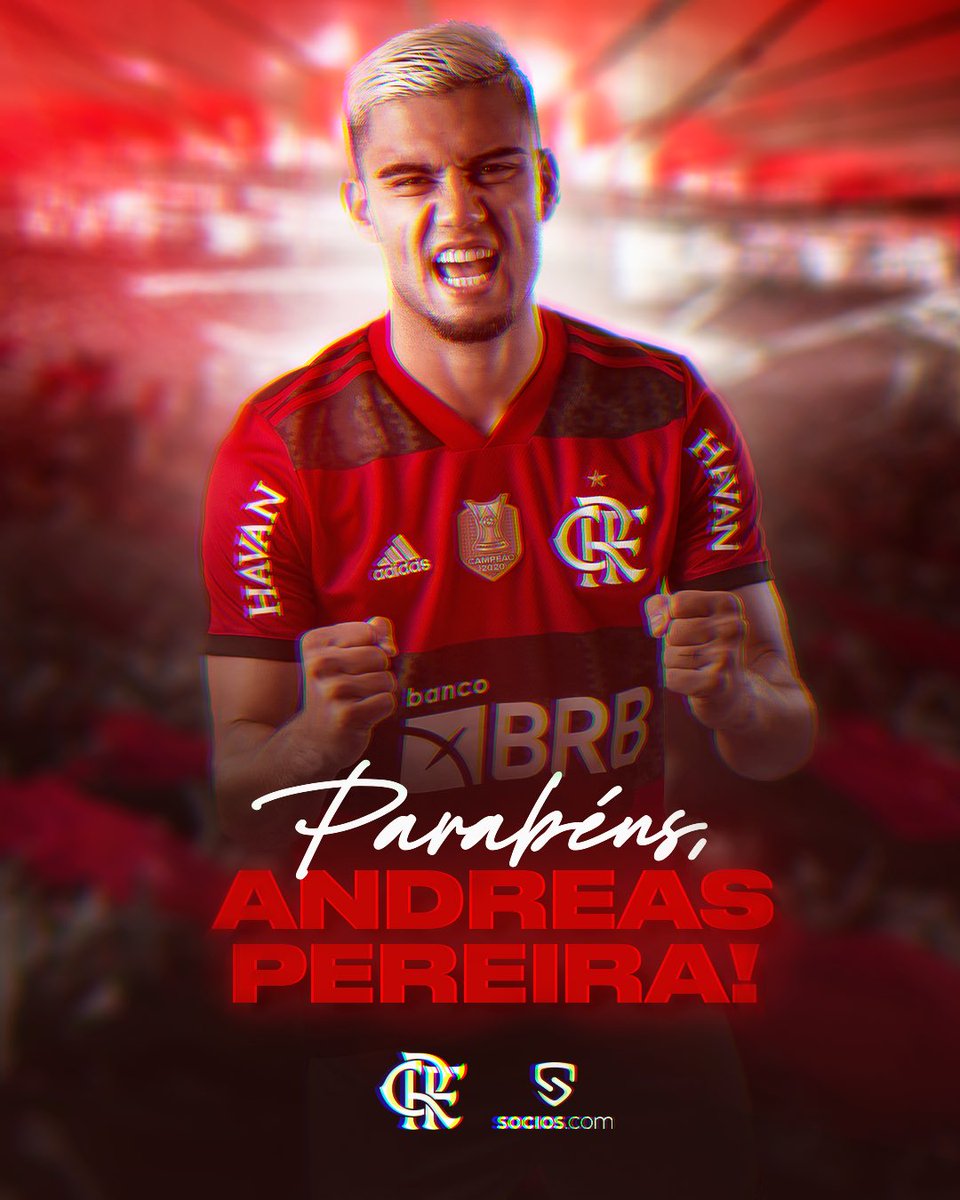 Flamengo's tweet photo. Hoje é aniversário do nosso meia @andrinhopereira! Parabéns, felicidades e SRN, craque! Vamos com tudo em 2022! 🎂👏❤️🖤

#CRF https://t.co/5sFA07csSk