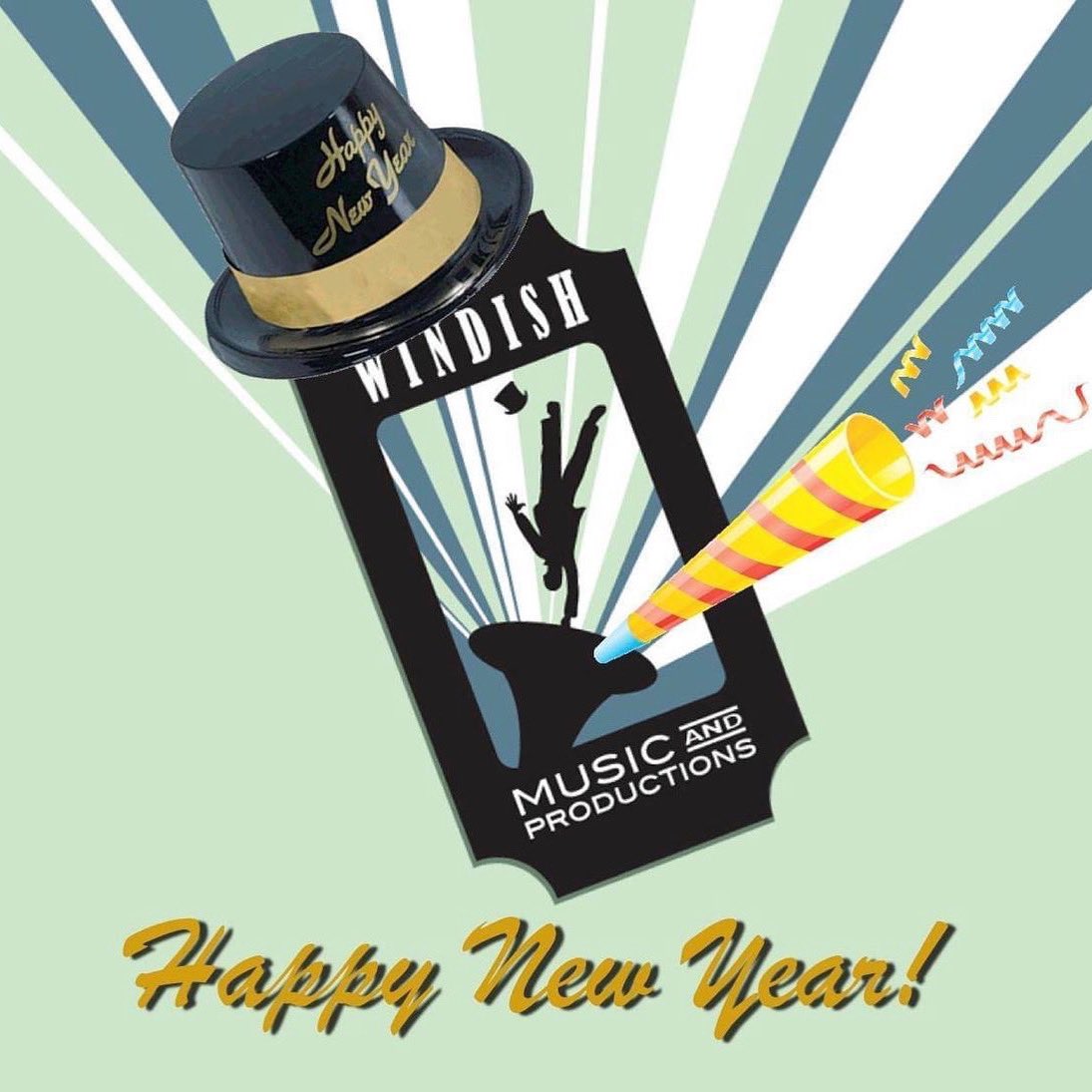 Happy New Year!  Here’s to a productive 2022! 🥂 
///
#windishmusic #happynewyear #cheers