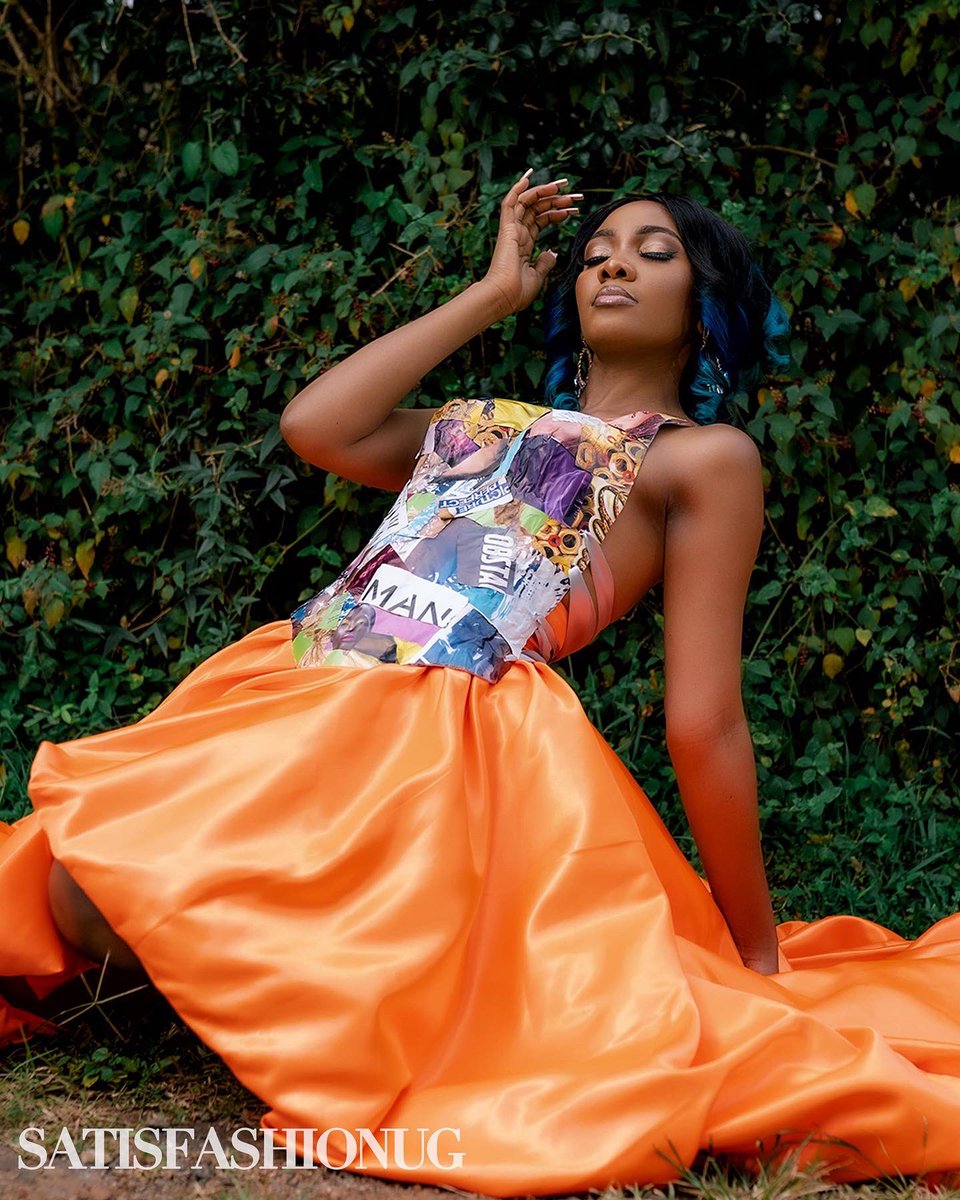 KredibilityUg's tweet photo. @KredibilityUg custom paper  corset &amp; voluminous skirt for @pia_pounds’ @satisfashionug person of the year editorial shoot https://t.co/fuvqDDxPim