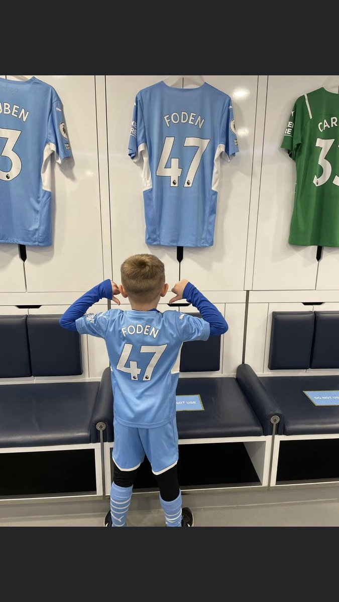 shaunpierrepont's tweet photo. @PhilFoden little man was buzzing to be in your seat today https://t.co/S8JvfmYrYd