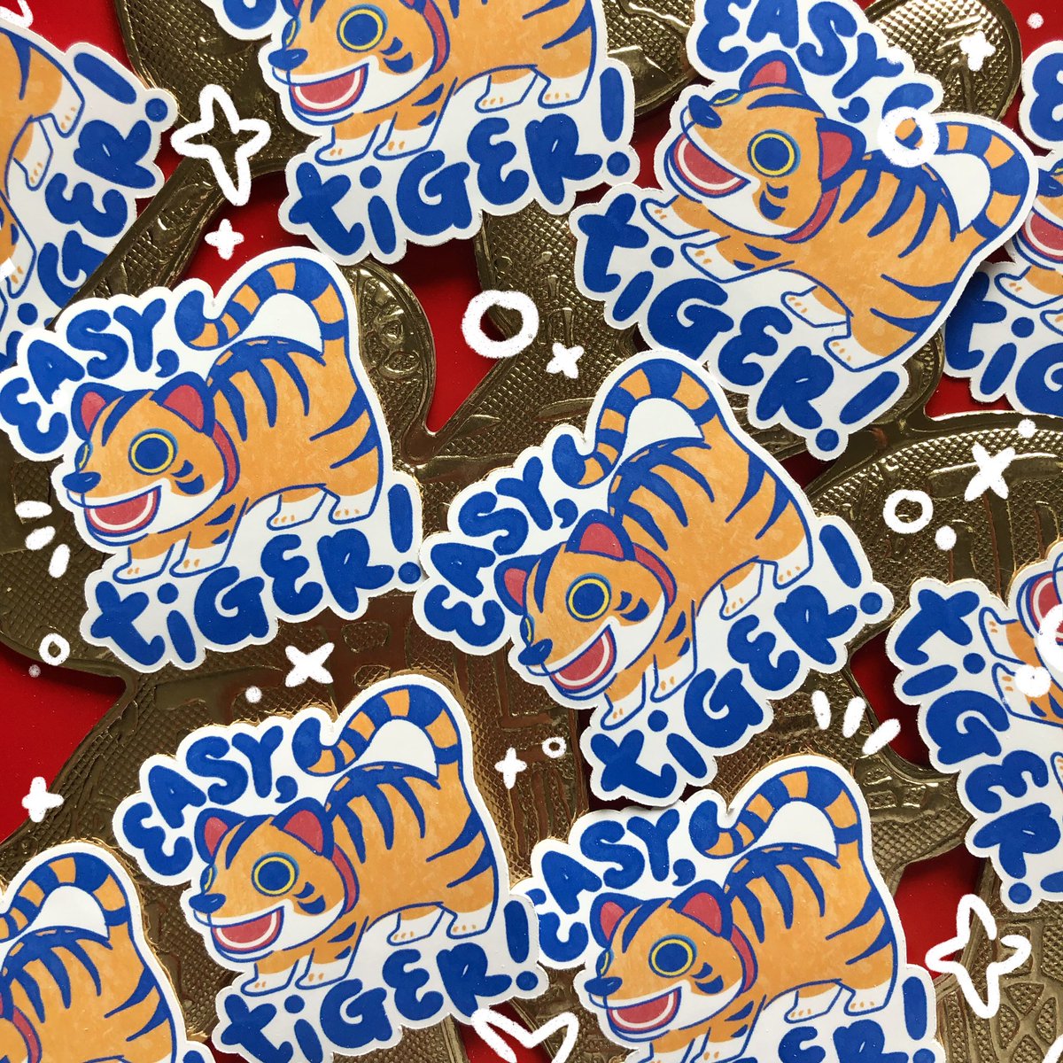 peachyxnoodle's tweet photo. Happy new year! Easy Tiger new year sticker now available in my shop! Link in bio! 🥺💌🐯✨💕 https://t.co/Vinwy3GDfj
