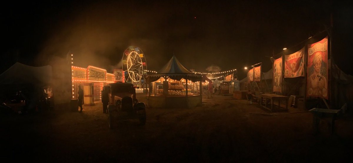 A Quiet Moment at the Carnival (Nightmare Alley set) by Gilles Corbeil