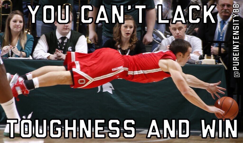 Coaches will choose toughness over talent every time. You might lack talent and win, but you can't lack toughness and win!