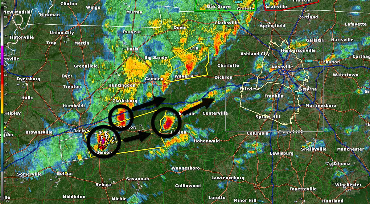 Storms intensifying to our west. Not a good sign. / 1148 AM