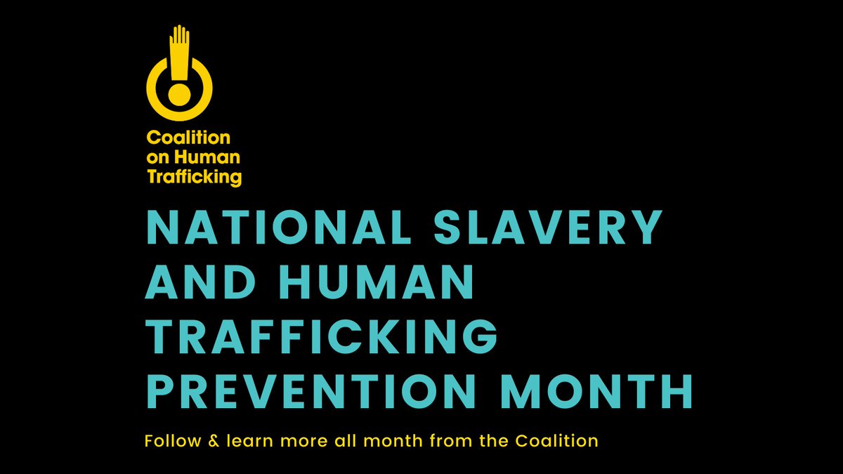 NoHumanTraffic1's tweet photo. During National Slavery &amp; Human Trafficking Prevention Month, we will be sharing stats about #humantrafficking and highlighting some of our people working toward a better world. Share &amp; follow so more awareness can be brought to this devastating issue. https://t.co/1AMDbkEQfV https://t.co/R3XWshgaHn