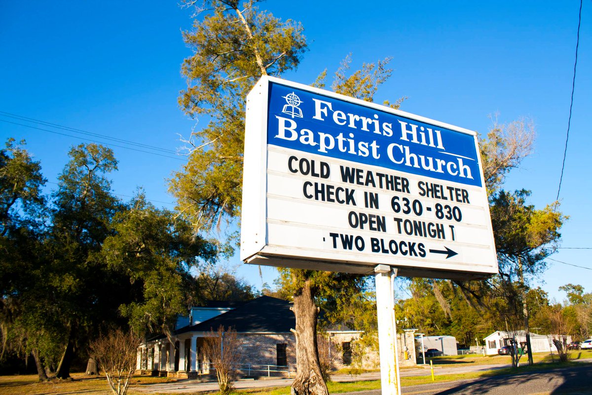 Cold weather shelter open Sun., Jan. 2 &amp; Mon., Jan. 3 for the homeless/heatless at Ferris Hill Baptist Church, 6848 Chaffin St. in Milton. Arrive between 6:30 - 8:30PM each night.