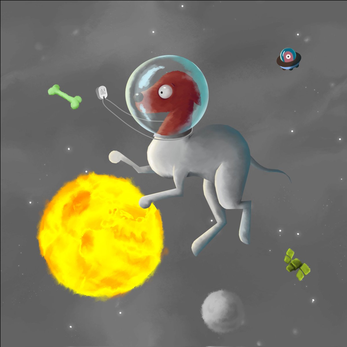 SpaceK9NFT's tweet photo. Wishing everyone a happy lap around the Sun ☀️. May your life be filled with Love❤, Happiness🙂, and Dogs🐶.
#HappyNewYear #NFTs #nftart https://t.co/T23aiaytlT