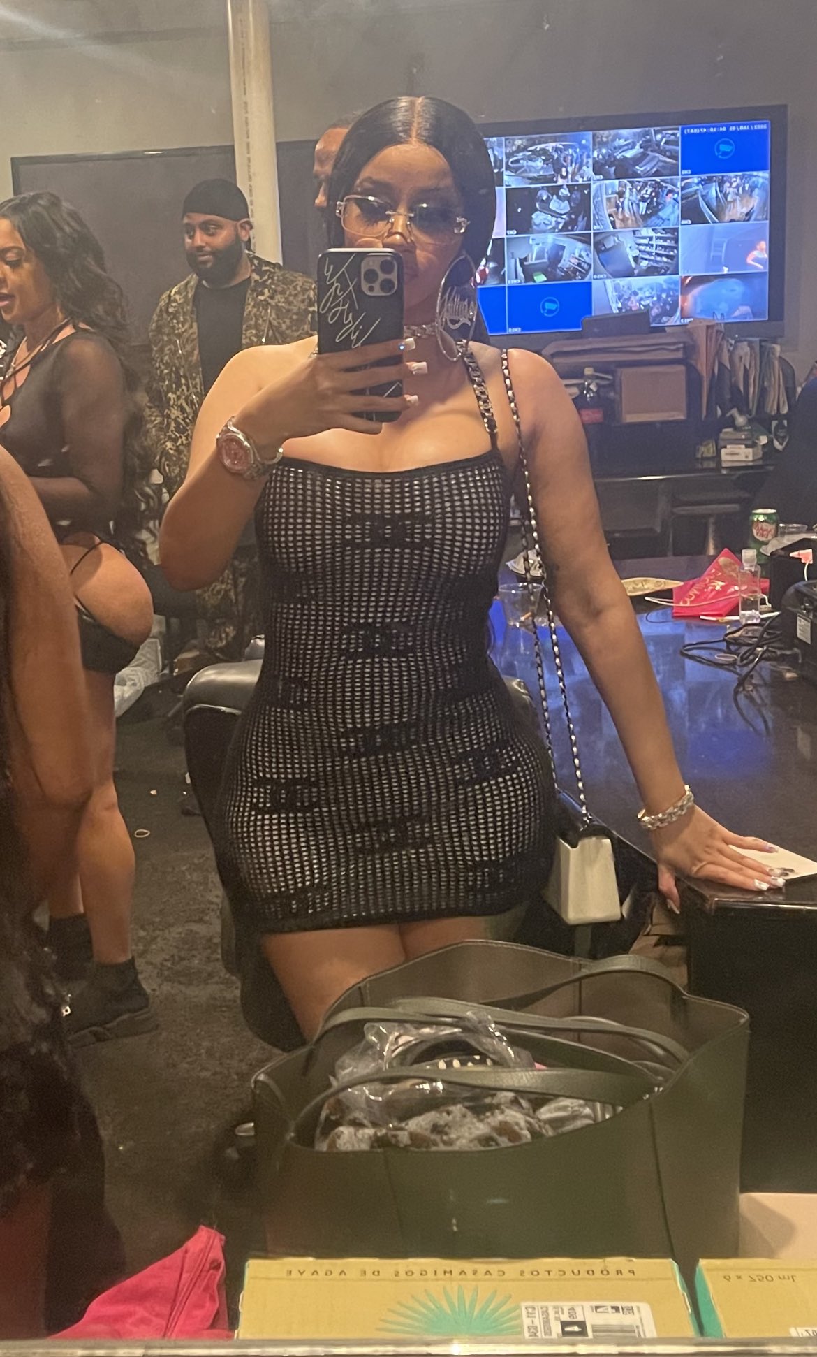 Cardi B on X: "Only pic I took last night ….In a strip club office 🙁 https://t.co/q4v5LKCAlA" / X