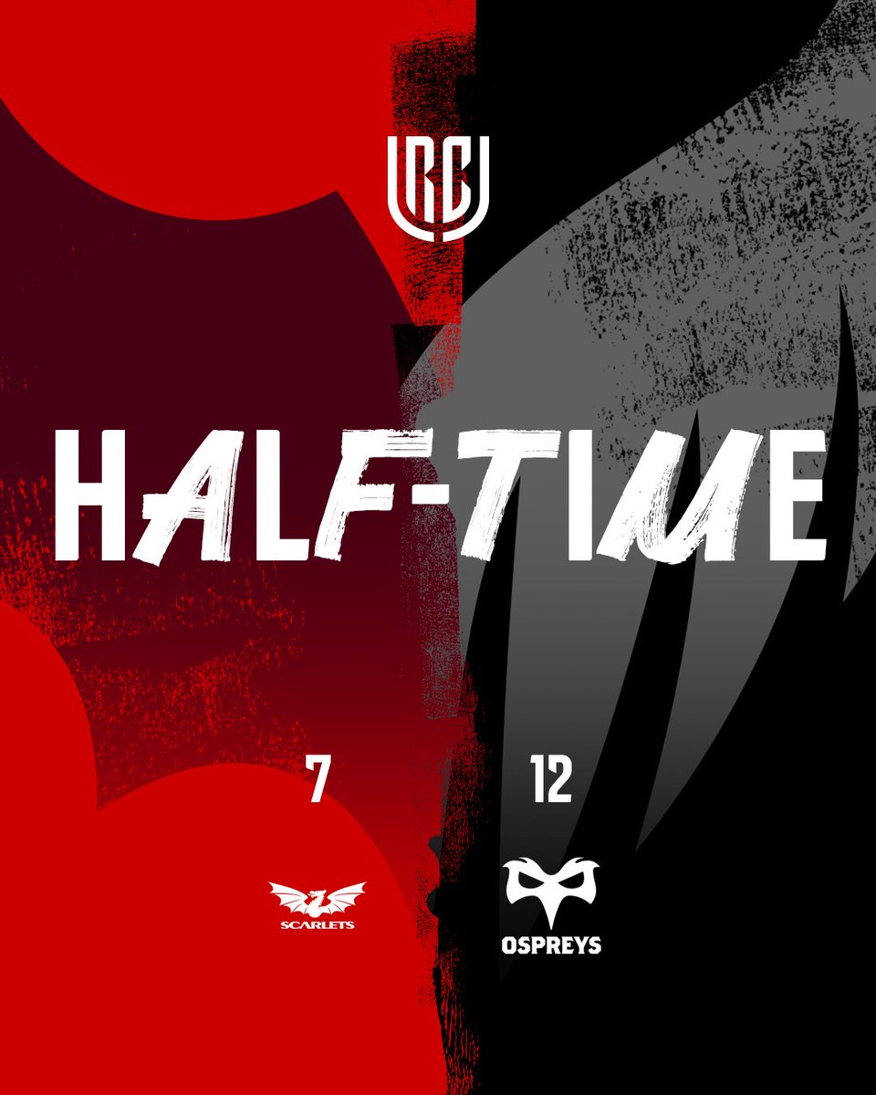URCOfficial's tweet photo. @Munsterrugby and @ospreys take the lead at half-time.
#URC | #CONMUN | #SCAOSP https://t.co/8vUgv7byqU