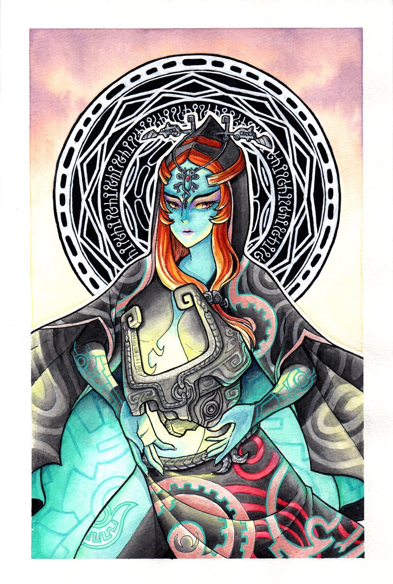 zaranea_draws's tweet photo. There they are #thelegendofzelda #waifu s 
#midna , #mipha , #zelda .
I started this series MONTHS ago XD...I am so slow

#aquarell #watercolour #fanart #tlozart #art #thelegendofzeldaart #miphabotw #botw #breathofthewild #twilightprincess #tlozoot https://t.co/LOxpTKVFQr