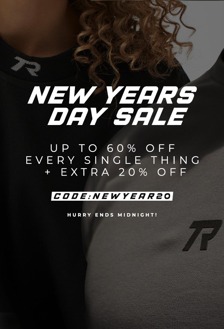 TranspireClo's tweet photo. New Year, New Garms 🔥 Shop up to 60% off everything on site right now + get an extra 20% off 👀 Using code: NEWYEAR20 🙌 ends midnight 🚨💨 https://t.co/ztroNwELYE https://t.co/6KVaRvKCdK