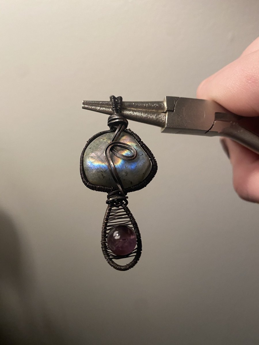 soulfulcitrine's tweet photo. This gorgeous labradorite and amethyst mushroom pendant is still looking for a home 🥺🤎 Ships free to U.S.! https://t.co/0xtyiXhUvi https://t.co/VqDnMxX7wJ