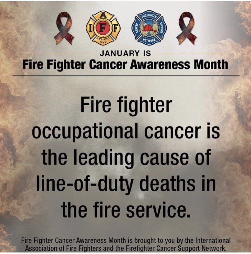 January is Fire Fighter Cancer Awareness Month