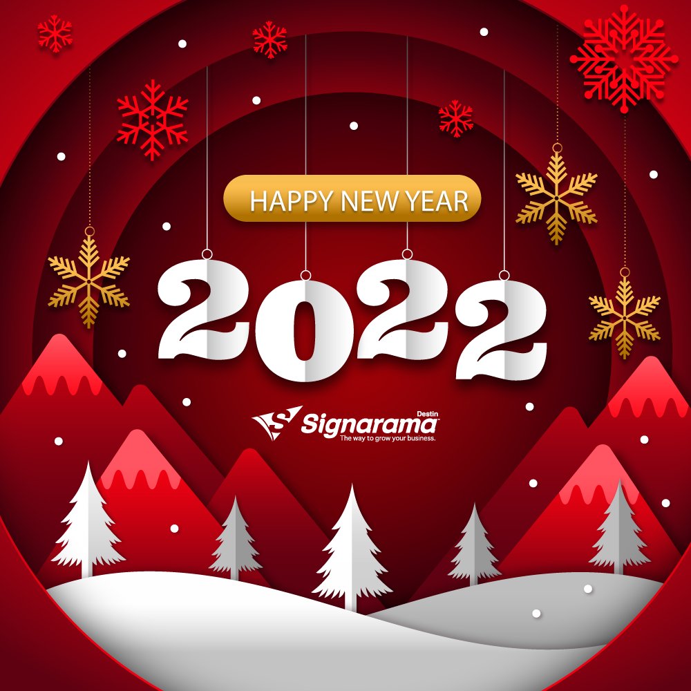 DestinSignarama's tweet photo. Happy New Year!

Wishing you a year full of success and happiness!

#Signarama #HappyNewYear https://t.co/LVIvFeM74Y